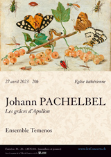 27 avril 2023 : Pachelbel, les Grâces d'Apollon, Ensemble Temenos