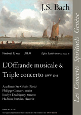 Offrande musicale, Bach, Triple concerto