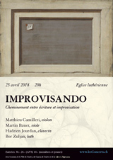 Improvisando, un cheminement entre écriture et improvisation