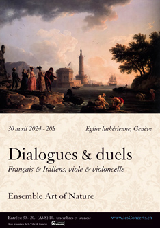 Affiche — Dialogues & duels : Français & italiens