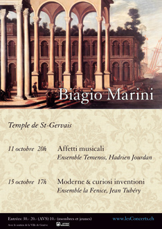 Affiche — Biagio Marini, Affetti musicali