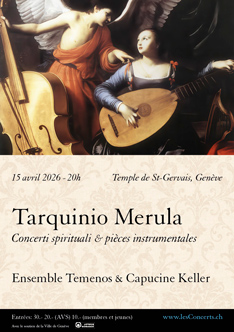 Affiche — Tarquinio Merula — Concerti spirituali & pièces instrumentales